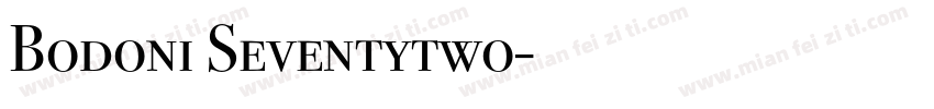 Bodoni Seventytwo字体转换